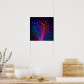 Poster Fibre optique colorée (Cuisine)