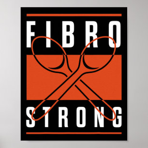 Poster Fibro de sensibilisation Cuillères graphiques fort