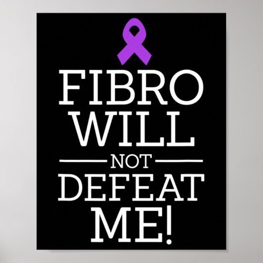 Poster Fibro, le guerrier de sensibilisation à la fibromy (Devant)