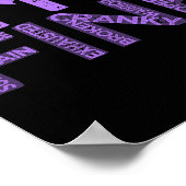 Poster Fibromyalgie fine guerrier Fibro Sensibilisation V (Coin)