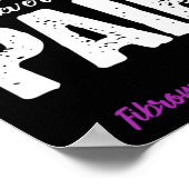 Poster Fibromyalgie Guerrier Douleur Chronique Sensibilis (Coin)