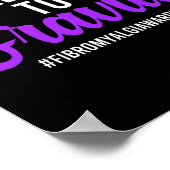 Poster Fibromyalgie Guerrier Fibromyalgie Sensibilisation (Coin)