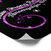 Poster Fibromyalgie résistante forte Pu de sensibilisatio (Coin)