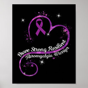 Poster Fibromyalgie résistante forte Pu de sensibilisatio