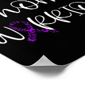 Poster Fibromyalgie Sensibilisation Fibro Warrior Invisib (Coin)