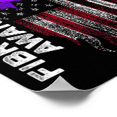 Poster Fibromyalgie Survivant Fier Guerrier 11 (Coin)