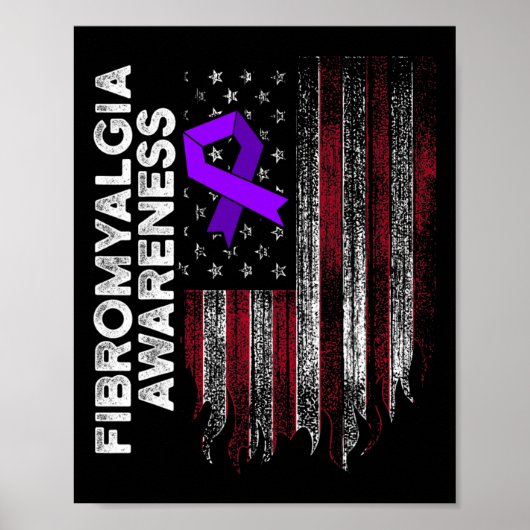 Poster Fibromyalgie Survivant Fier Guerrier 11 (Devant)