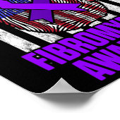 Poster Fibromyalgie Survivant Fier Guerrier 12 (Coin)