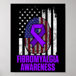 Poster Fibromyalgie Survivant Fier Guerrier 12
