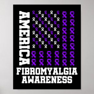 Poster Fibromyalgie Survivant Fier Guerrier 6