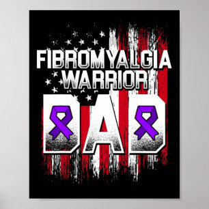 Poster Fibromyalgie Survivor Maman Guerrier 3