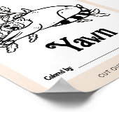 Poster Fiche d'activité de coloration Baby shower ABC (Coin)