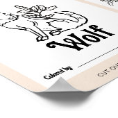 Poster Fiche d'activité de coloration Baby shower ABC (Coin)