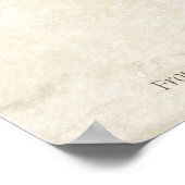 Poster Fiche de signature du Mariage antique Tan Roots de (Coin)