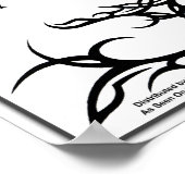 Poster Fiche Flash de tatouage Tribal-Z06 (Coin)
