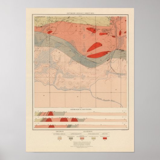 Poster Fiche géologique détaillée XXVI (Devant)