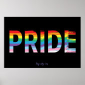 Poster FIDE LGBTQIA Rainbow Flag, Cool du mois (Devant)