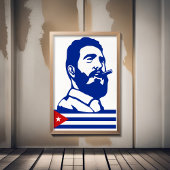 Poster Fidel Castro, Président, Révolution, Cuba, La Hava
