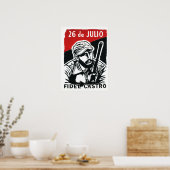 Poster Fidel Castro Propagande du mouvement de la révolut (Cuisine)