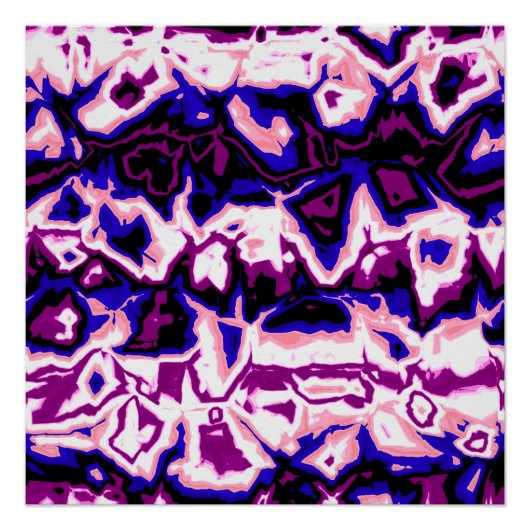 Poster Fidèle à la mode Boho Rétro Marbré Rayures Fierté  (Devant)