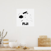Poster Fidji Silhouette (Cuisine)