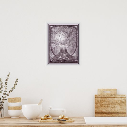 Poster Fidus Art Nouveau Sphinx 16 x 20 (Cuisine)