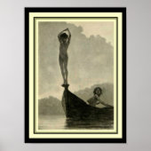Poster Fidus "Dive" 12 x 16 Art Nouveau Imprimer (Devant)
