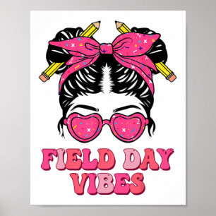 Poster Field Day Chemise Enseignant Enfants Field Day 202