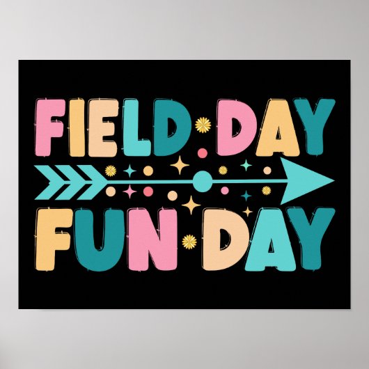 Poster Field Day Fun Day Funny Field Trip (Devant)
