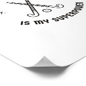 Poster Field hockey, c'est mon super pouvoir (Coin)