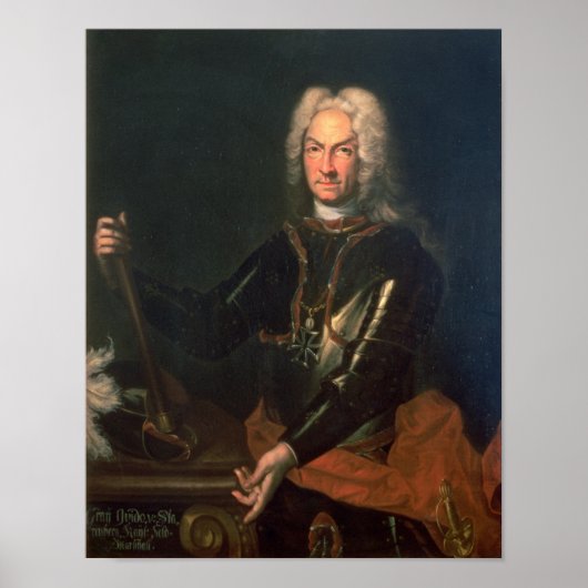 Poster Field Marshall Comte Guidobald von Starhemberg (Devant)