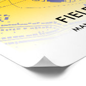 Poster Field Mill Stadium Map - Accueil du Mansfield Town (Coin)