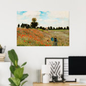 Poster Field of Poppies, 1886 (Bureau à domicile)