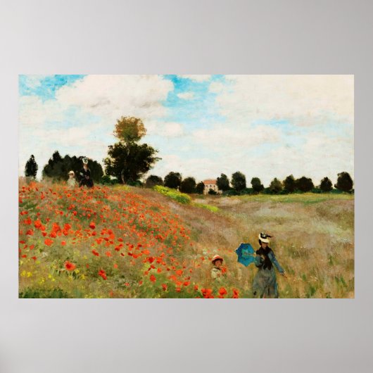 Poster Field of Poppies, 1886 (Devant)