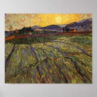 Poster Field Rising Sun (F737) Van Gogh Fine Art