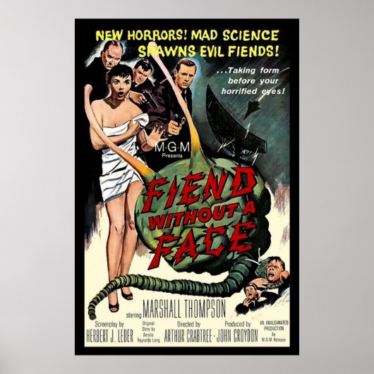 POSTER FIENDS SANS VISAGE (Devant)