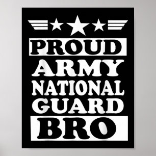 Poster Fier armée Garde nationale Frère national