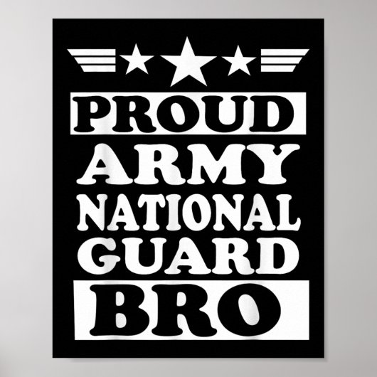 Poster Fier armée Garde nationale Frère national (Devant)