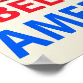 Poster Fier Belge-Américain (Coin)