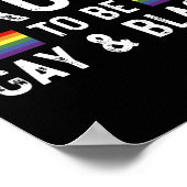 Poster Fier D'Être Gay Et Noir (Coin)