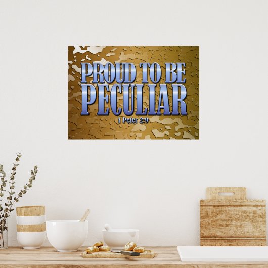 Poster Fier D'Être Particulier (Cuisine)