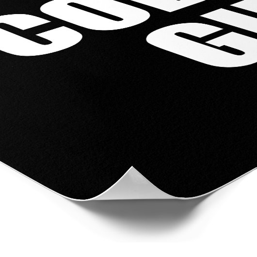 Poster Fier d'être une FILLE DE CODAGE (Coin)