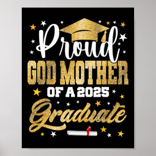 Poster Fier Dieu-mère de 2025 Diplômé Awesome Famille C