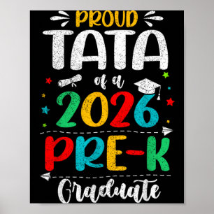 Poster Fier d'un garçon ou d'une fille diplômé de la mate