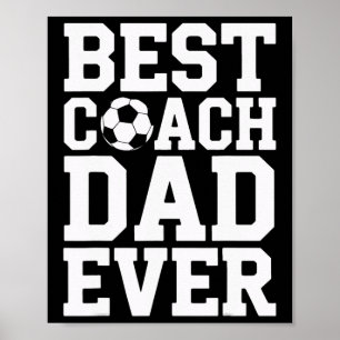 Poster Fier Entraîneur de Football Meilleur Entraîneur Pa