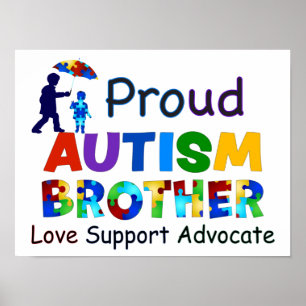 Poster Fier frère de l'autisme