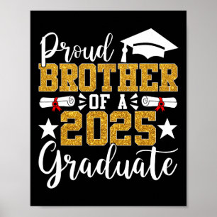 Poster Fier Frère D'Un Diplôme De Frère De 2025