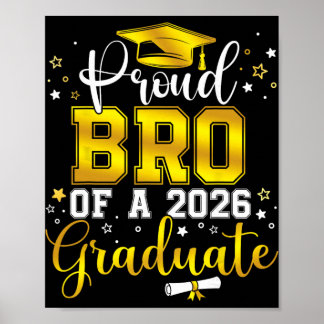 Poster Fier Frère D'Un Diplômé De La Promotion 2026 Senio