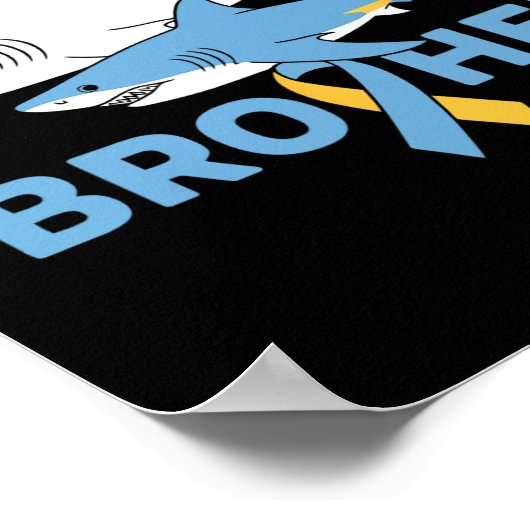 Poster Fier Frère Sensibilisation sur l'autisme requin so (Coin)