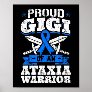 Poster Fier Grand-Père D'Un Guerrier Du Syndrome De Rett